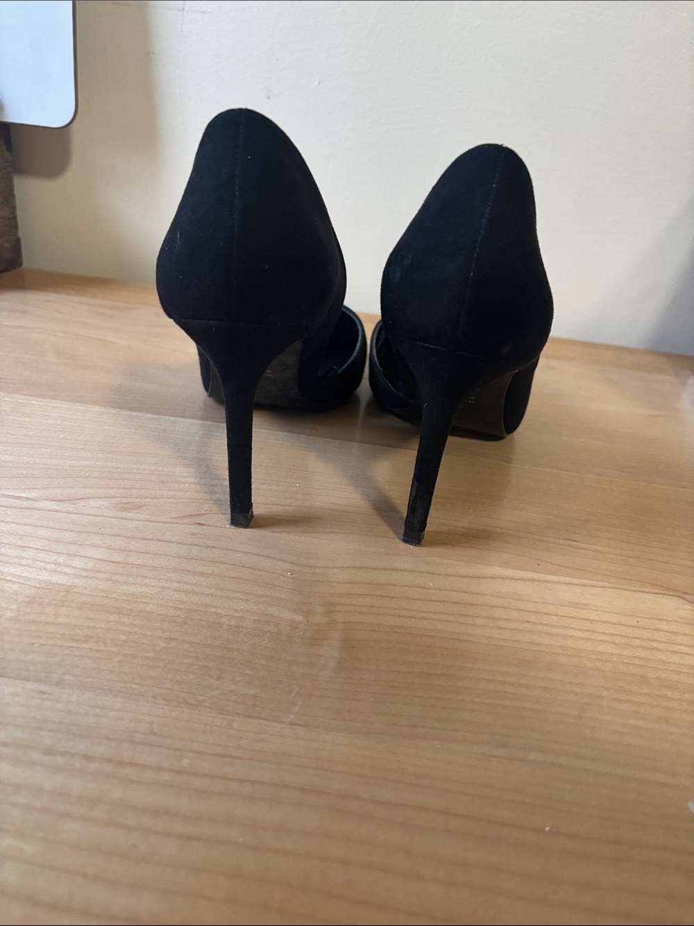 Zara Trafaluc Black Pointed Patent Cap High Heels size Eu 39 US 8.5 - Picture 3 of 6